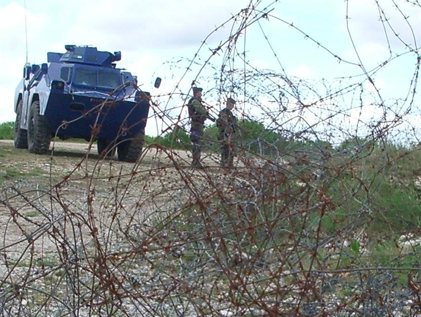 Exercice de projection d'un escadron de gendarmerie mobile